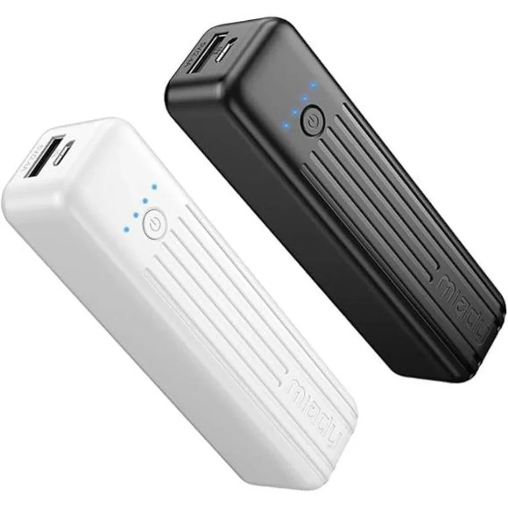 2-Pack Small Portable Charger 5000mAh Mini Battery Pack 3.45oz